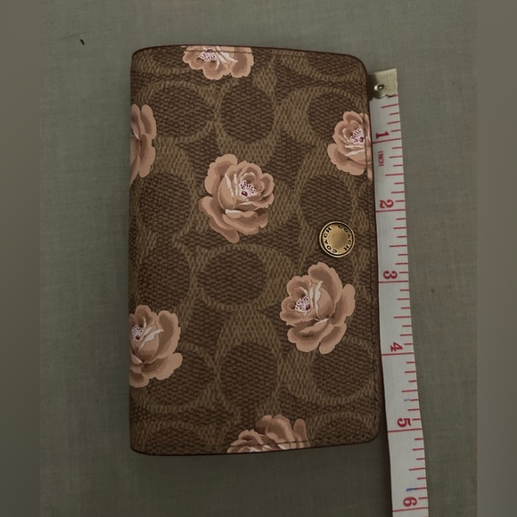 Coach Rose Print Wallet - Picture 6 of 8